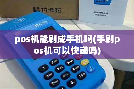 pos机能刷成手机吗(手刷pos机可以快递吗)