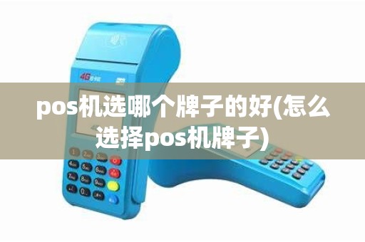 pos机选哪个牌子的好(怎么选择pos机牌子) pos机选哪个牌子的好(怎么选择pos机牌子)