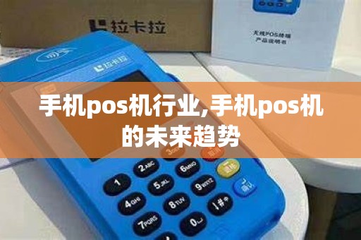 手机pos机行业,手机pos机的未来趋势