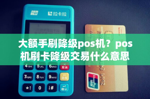 大额手刷降级pos机？pos机刷卡降级交易什么意思
