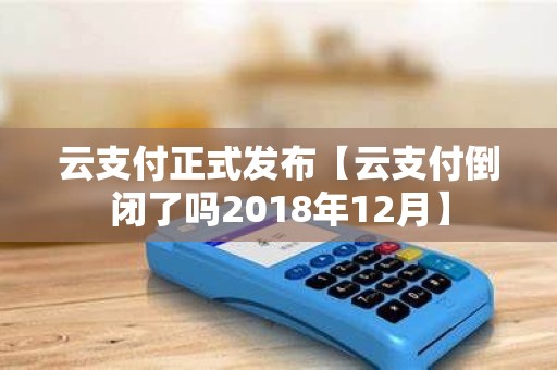 云支付正式发布【云支付倒闭了吗2018年12月】