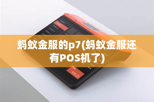 蚂蚁金服的p7(蚂蚁金服还有POS机了)