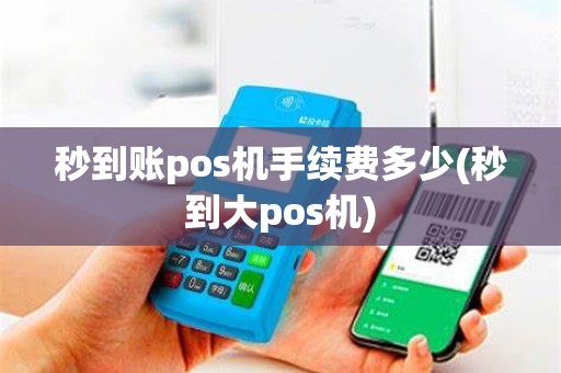 秒到账pos机手续费多少(秒到大pos机)