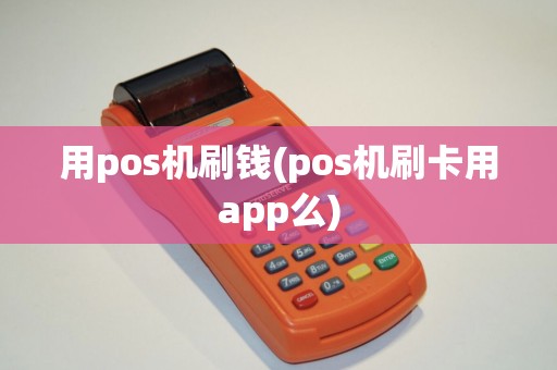 用pos机刷钱(pos机刷卡用app么)