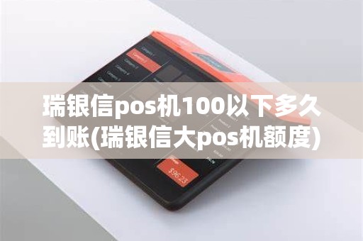 瑞银信pos机100以下多久到账(瑞银信大pos机额度)