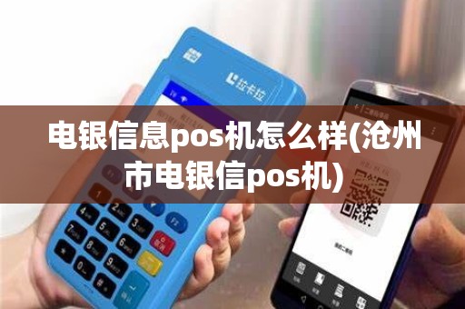 电银信息pos机怎么样(沧州市电银信pos机)
