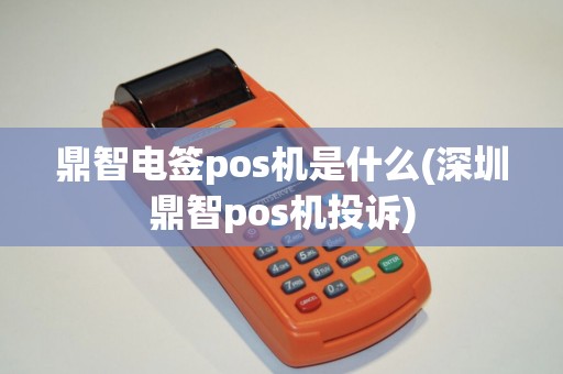鼎智电签pos机是什么(深圳鼎智pos机投诉)