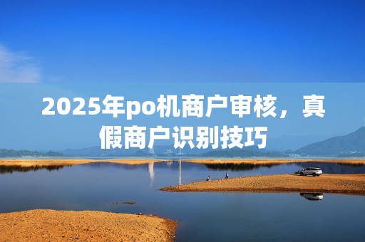 2025年po机商户审核，真假商户识别技巧