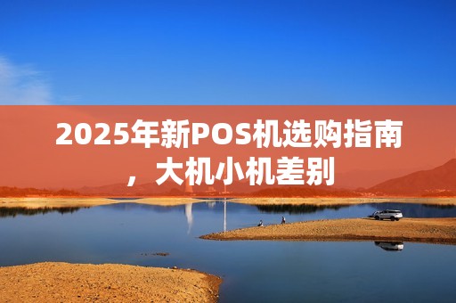 2025年新POS机选购指南，大机小机差别