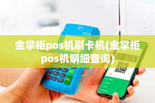 金掌柜pos机刷卡机(金掌柜pos机明细查询)