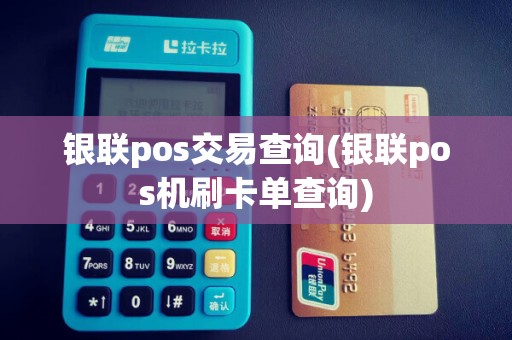 银联pos交易查询(银联pos机刷卡单查询)