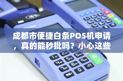 成都市便捷白条POS机申请，真的能秒批吗？小心这些隐藏陷阱！