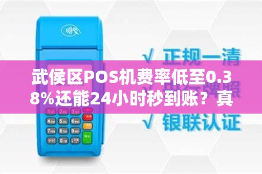 武侯区POS机费率低至0.38%还能24小时秒到账？真相揭秘！