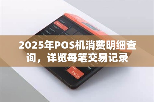 2025年POS机消费明细查询,详览每笔交易记录