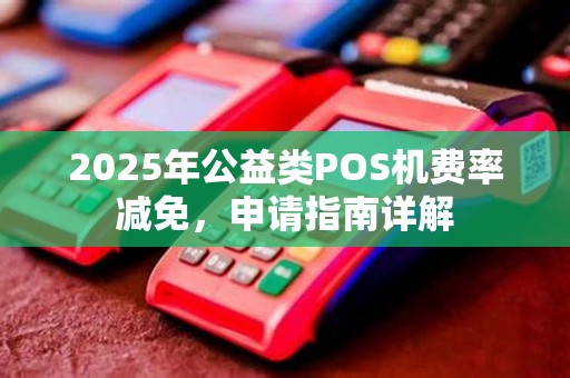 2025年公益类POS机费率减免,申请指南详解