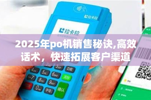 2025年po机销售秘诀,高效话术，快速拓展客户渠道