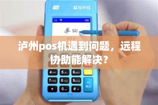 泸州pos机遇到问题，远程协助能解决？