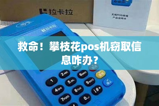 救命！攀枝花pos机窃取信息咋办？