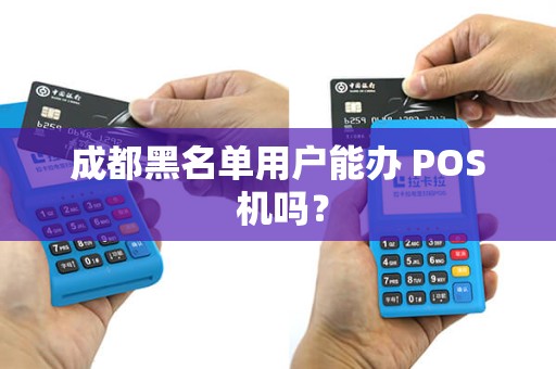 成都黑名单用户能办 POS 机吗?