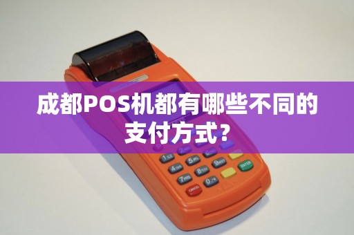 成都POS机都有哪些不同的支付方式？