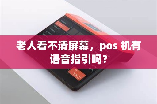 老人看不清屏幕，pos 机有语音指引吗？