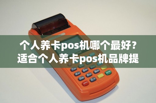 个人养卡pos机哪个最好？适合个人养卡pos机品牌提额简单
