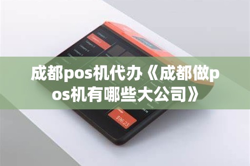 成都pos机代办《成都做pos机有哪些大公司》