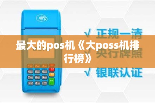 最大的pos机《大poss机排行榜》