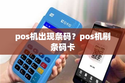 pos机出现条码？pos机刷条码卡
