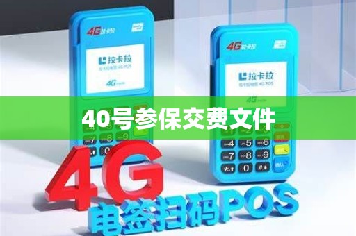 40号参保交费文件