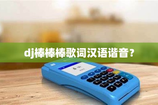 dj棒棒棒歌词汉语谐音？
