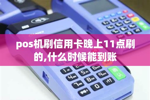 pos机刷信用卡晚上11点刷的,什么时候能到账
