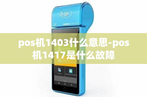 pos机1403什么意思-pos机1417是什么故障