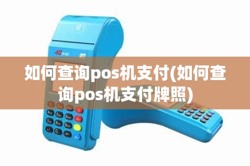 如何查询pos机支付(如何查询pos机支付牌照)