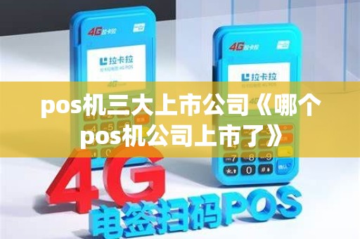 pos机三大上市公司《哪个pos机公司上市了》
