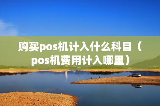 购买pos机计入什么科目（pos机费用计入哪里）