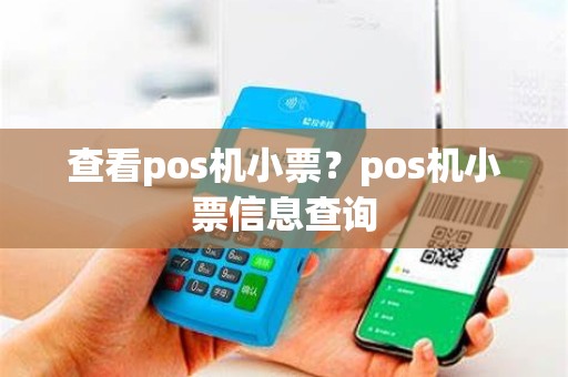 查看pos机小票？pos机小票信息查询
