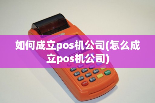 如何成立pos机公司(怎么成立pos机公司)