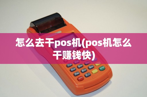怎么去干pos机(pos机怎么干赚钱快)