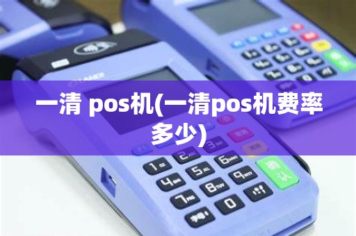 一清 pos机(一清pos机费率多少)