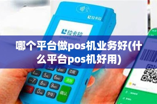 哪个平台做pos机业务好(什么平台pos机好用)