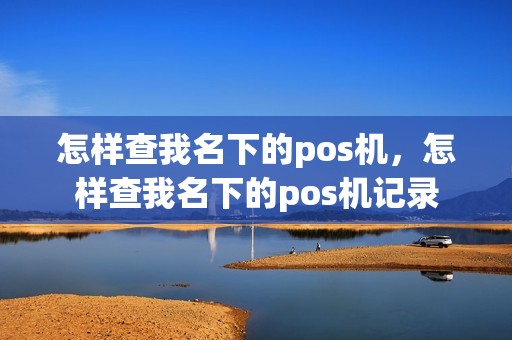 怎样查我名下的pos机，怎样查我名下的pos机记录