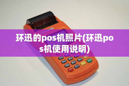 环迅的pos机照片(环迅pos机使用说明)