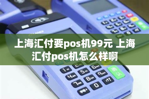 上海汇付要pos机99元 上海汇付pos机怎么样啊