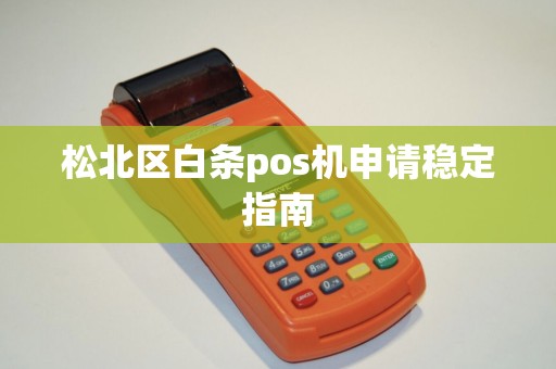 松北区白条pos机申请稳定指南