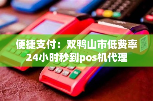 便捷支付：双鸭山市低费率24小时秒到pos机代理