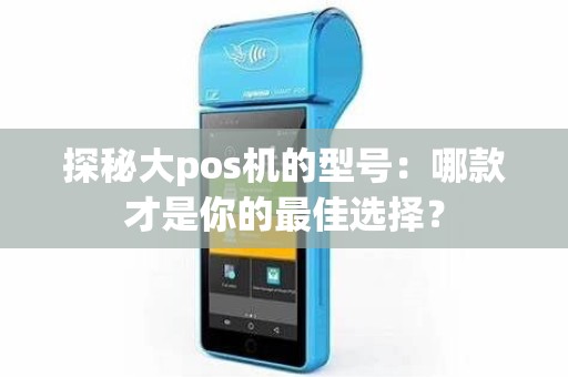 探秘大pos机的型号：哪款才是你的最佳选择？