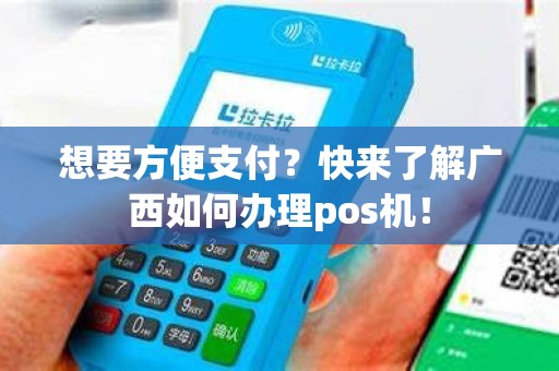 想要方便支付？快来了解广西如何办理pos机！