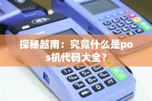 探秘越南：究竟什么是pos机代码大全？