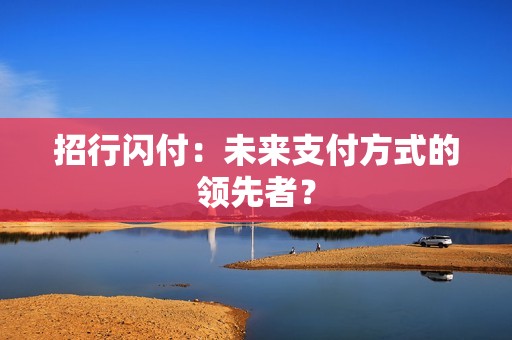 招行闪付：未来支付方式的领先者？